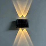 Aplica LED Exterior Solaris, 4 Surse de lumina, Lumina Calda, Negru ModernLight Concept