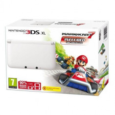 Consola Nintendo 3DS XL White cu joc Mario Kart foto