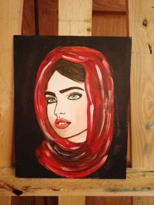 Tablou pictura portret,, Dreams&amp;quot; foto