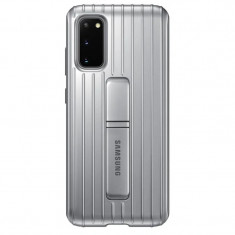 Husa Cover Hard Samsung Standing pentru Samsung Galaxy S20 Argintiu foto