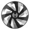 Set 4 Capace Roti, potrivite jantelor de R16, pentru Kia, model vector black and silver