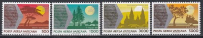 Vatican 1990 - Rezervații naturale - Călătoriile Papei Ioan Paul al II-lea, MNH foto