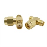 Adaptor mufa SMA filet interior pin tata la 2 SMA filet exterior pin mama