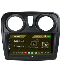 Navigatie Dacia Logan Sandero, Android 12, E-Octacore 2GB RAM + 32GB ROM, 9 Inch - AD-BGE9002+AD-BGRKIT376