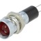 Lampă LED de control roșie 12VDC &Oslash;8mm pentru PCB