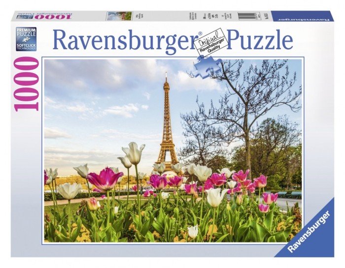 Puzzle Lalele Si Turnul Eiffel, 1000 Piese Puzzle Lalele Si Turnul Eiffel, 1000 Piese