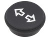Tastă rotundă neagră &Oslash;21mm