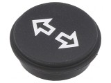 Tastă rotundă neagră &Oslash;21mm
