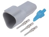 Conector Cablu AT Tată 3 Pin Crimpat