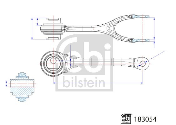 FEBI BILSTEIN 183054 Brat, suspensie roata