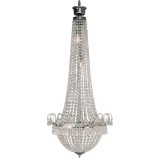 Cumpara ieftin Candelabru metal argintiu sticla transparenta 50x113 cm