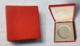 Cutie Veche Medalie 6cm, Carton cu Vinil, Interior Matase, Colectie Numismatica