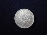 50 CENTIMES, CENTIME 1919 ARGINT *****, Europa