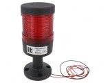 Coloană de Semnalizare LED Roșie 24VDC IP65