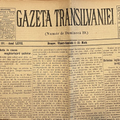 Ziarul Gazeta Transilvaniei - 8 Mai 1904 ziar vechi