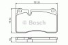 Set placute frana,frana disc VW TOUAREG (7LA, 7L6, 7L7) (2002 - 2010) BOSCH 0 986 494 207