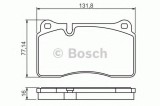 Set placute frana,frana disc VW TOUAREG (7LA, 7L6, 7L7) (2002 - 2010) BOSCH 0 986 494 207