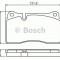 Set placute frana,frana disc VW TOUAREG (7LA, 7L6, 7L7) (2002 - 2010) BOSCH 0 986 494 207