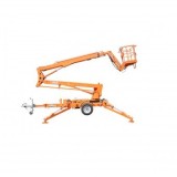 Platforma/nacela pentru lucru la inaltime tip remorca 16m, 200Kg cu telecomanda motor benzina THOR