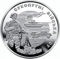 Moneda Ucraina 10 Hryvnia 2021 - KM#New UNC ( Fortele terestre ucrainene ) foto