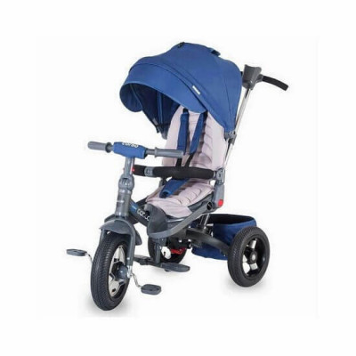 Tricicleta multifunctionala pentru copii Corso, +9 luni, Albastru, Coccolle foto