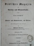 DEUTSCHES MAGAZIN FUR GARTEN UND BLUMENKUNDE- STUTTGARD 1852