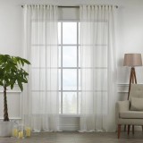 Set de 2 perdele Lilijan Home &amp; Curtain, poliester, ivory, 280 x 245 cm