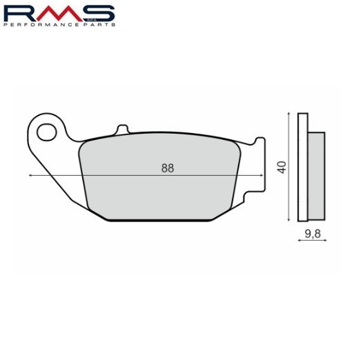 Set placute frana sinterizate Benelli BN 125 (18-23) - Lencino 125 (22-23) - Honda CBR 125-250 (11-16) - MSX 125 (13-16) (RMS)