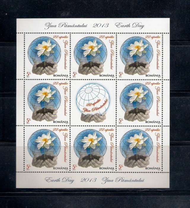 ROMANIA 2013 - ZIUA PAMANTULUI, MINICOALA, MNH - LP 1977b