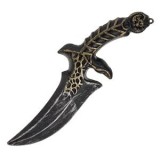 Cutit din Plastic pentru Deghizare, 33 cm, Negru si Auriu, CMCLASS