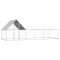 vidaXL Coteț pentru păsări, 6 x 2 x 2 m, oțel galvanizat 144557