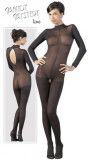 Catsuit Sexy Negru S/M Orion Mandy Mistery Line, Lenjerie Intima Femei, Body Decupat