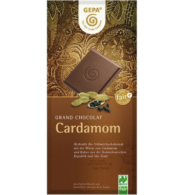 Ciocolata cu Lapte si Cardamon Bio 100 grame Gepa foto
