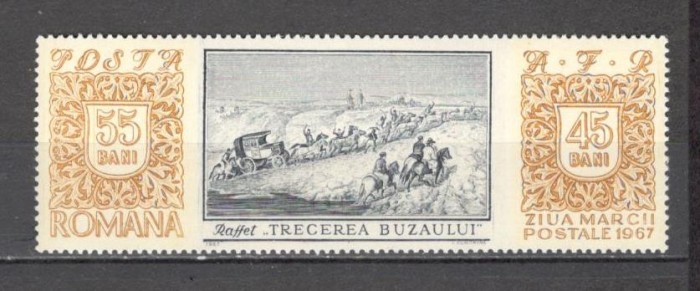 Romania.1967 Ziua marcii postale-Pictura ZR.273