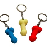 Diablo Picante-Breloc Penis din Silicon Fosforescent, Culori
