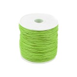 Snur din bumbac cerat Crisalida, diametru 1 mm, lungime 20 m, Verde lime