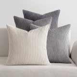 Cumpara ieftin Set 4 Bucati Fata De Perna, 40 X 40 Cm, Gri Inchis - CN
