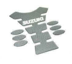 Protectie rezervor motocicleta tankpad carbon Suzuki foto