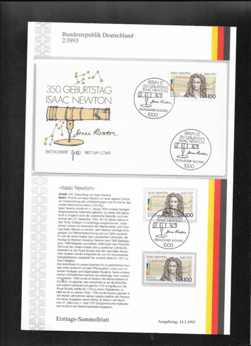 Germania FDC 2.1993