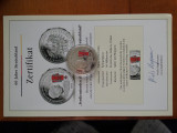 1990-Germania-60 ani Germania1952-certificat-Ag.+Au