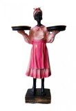 Cumpara ieftin Statueta decorativa, Africa, Roz, 30 cm, DVCM16R