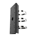 Suport montare pe stalp Hikvision SUS304 negru pentru camere CCTV