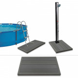 Cumpara ieftin Element de podea pentru duș solar sau scară piscină, WPC