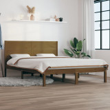 Cadru de pat, maro miere, 140x200 cm, lemn masiv de pin GartenMobel Dekor, vidaXL