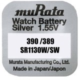 Baterie 389, 390, SR1130SW, Oxid Argint, 1.55V, Murata