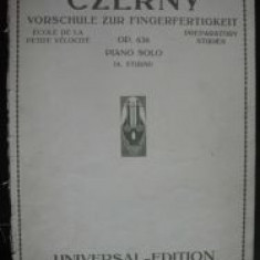 PARTITURA Carl Czerny-Vorschule zur fingerfertigkeit piano solo