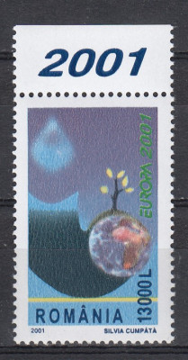 ROMANIA 2001 LP 1550 EUROPA 2001 SERIE MNH foto