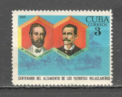 Cuba.1969 100 ani insurectia din Villacianeros GC.147 foto