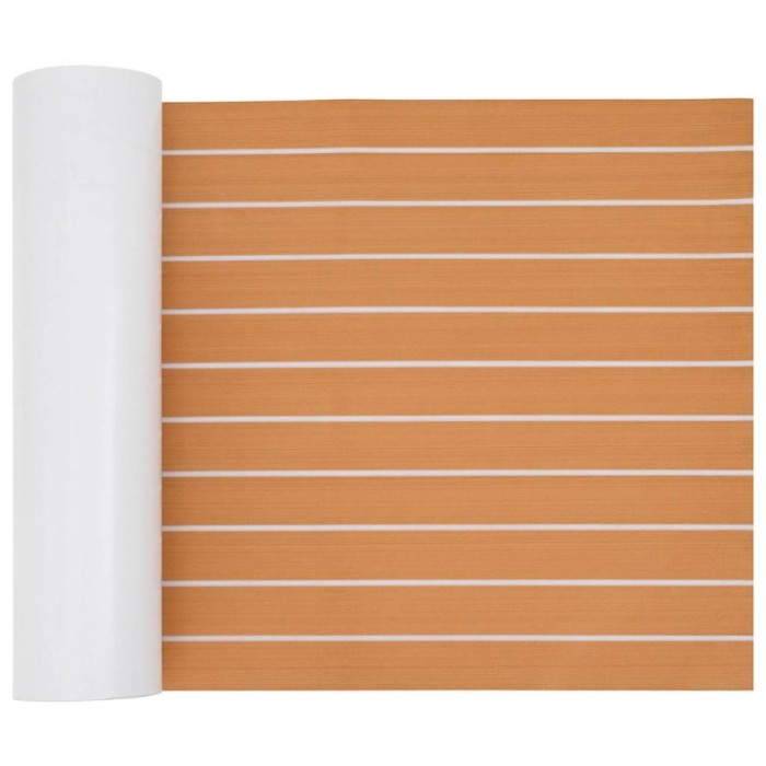 vidaXL Pardoseală pentru bărci maro și alb 240 x 60 cm Spumă EVA 42008469
