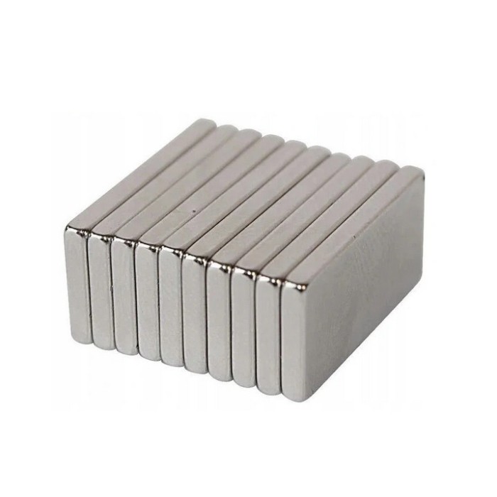 Set 10 magneti neodim, 20x10x15mm, Argintiu